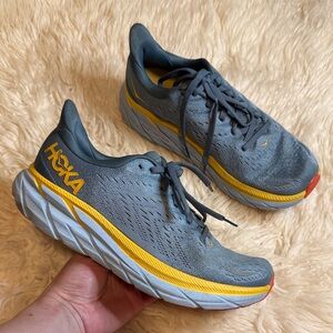 HOKA ONE ONE Clifton 8 'Goblin Blue Mountain Spring' - Mens 7